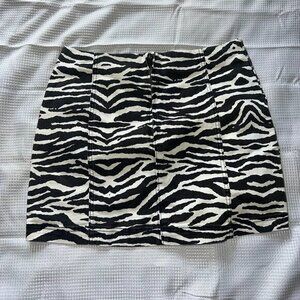 Wild Fable Zebra Print Mini Skirt